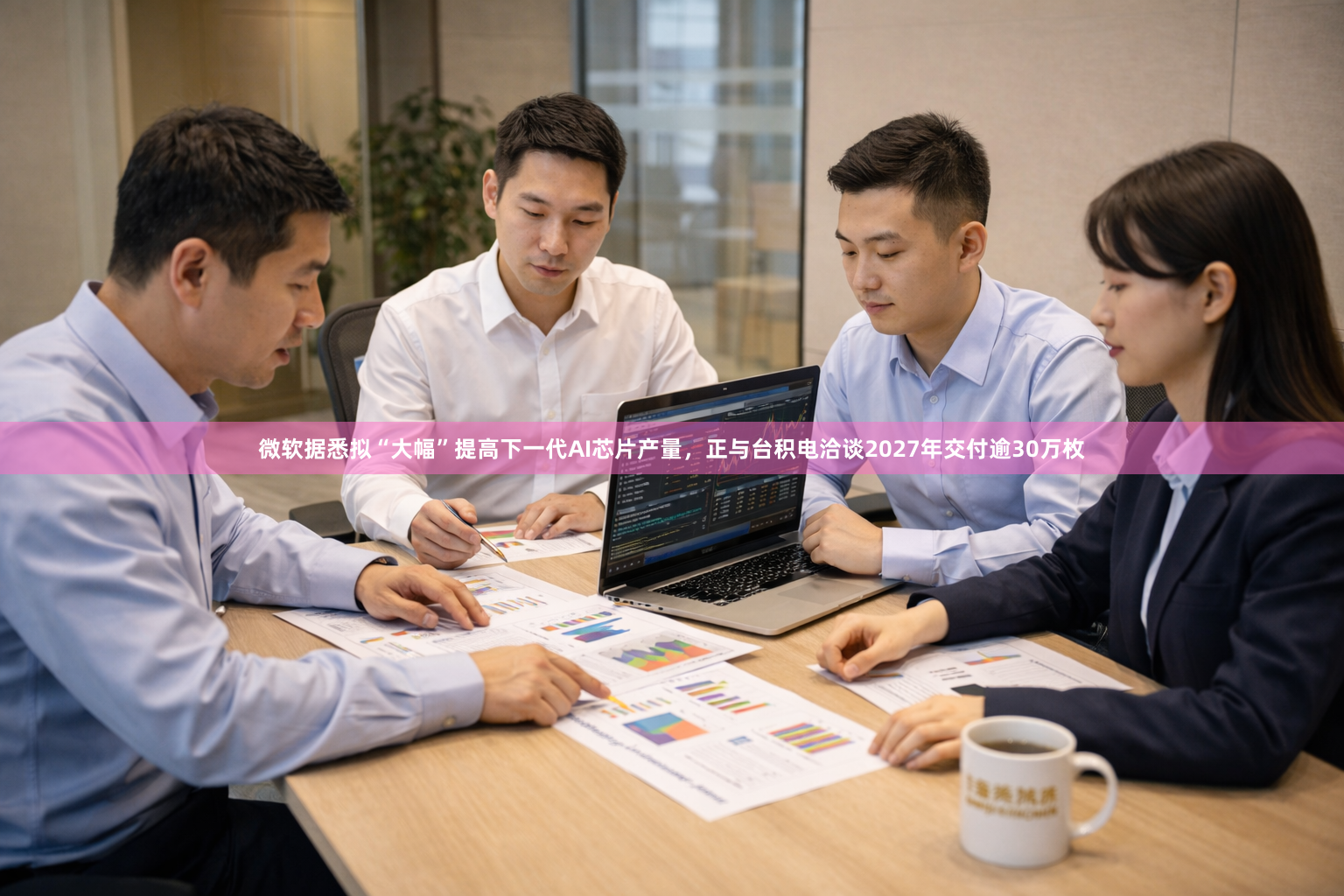 微软据悉拟“大幅”提高下一代AI芯片产量，正与台积电洽谈2027年交付逾30万枚