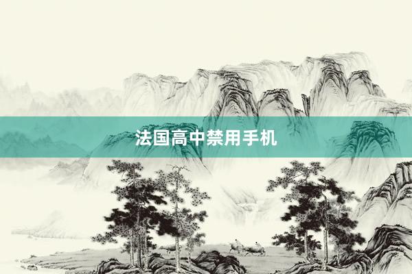 法国高中禁用手机