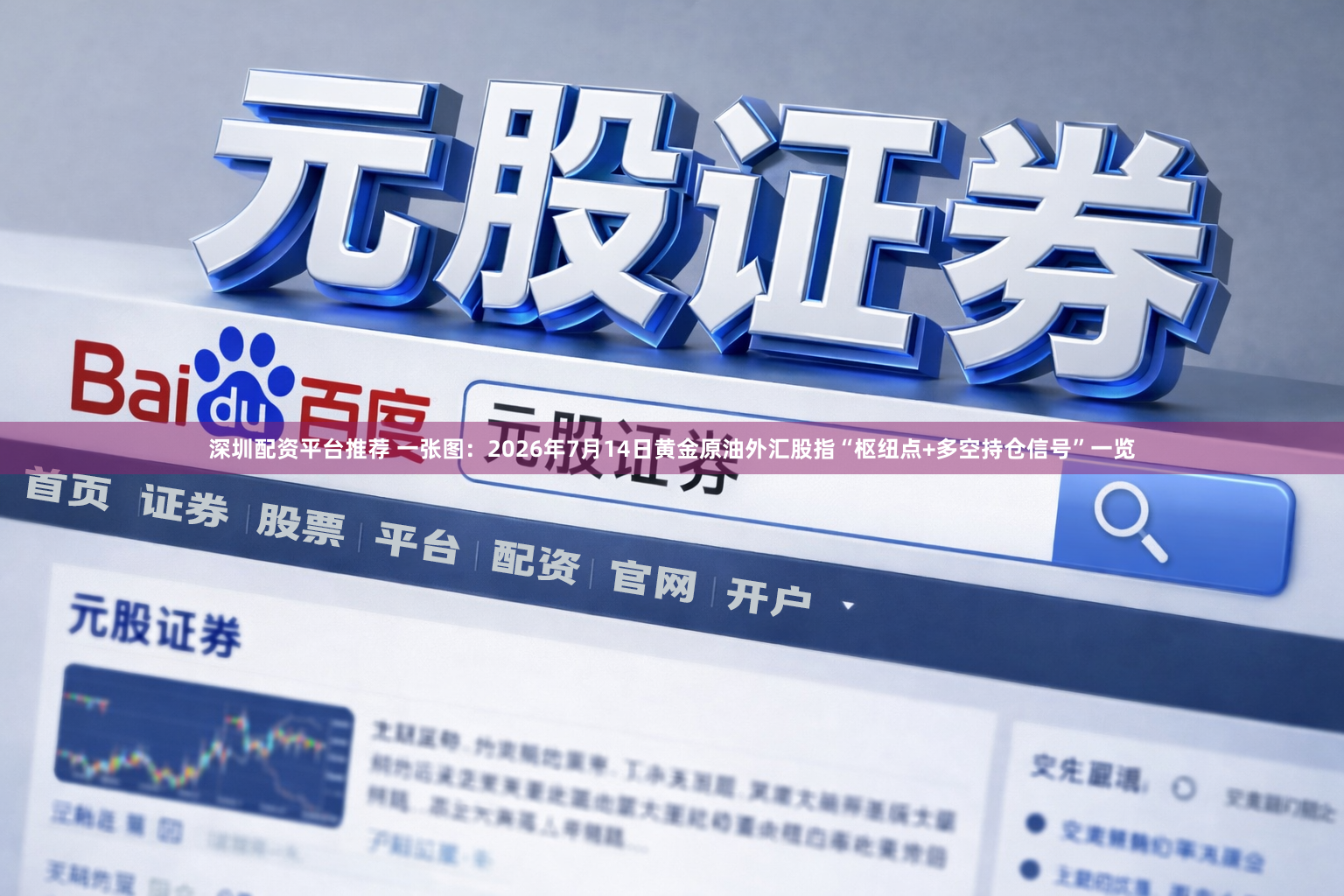 深圳配资平台推荐 一张图：2026年7月14日黄金原油外汇股指“枢纽点+多空持仓信号”一览